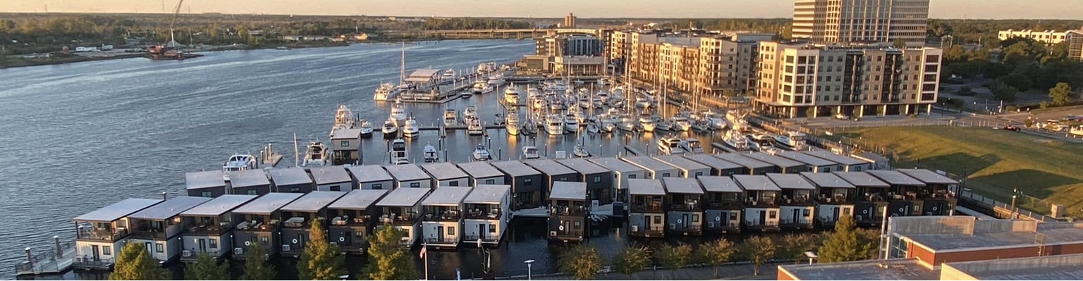 Marina with boats - Sidekick Concepts Events